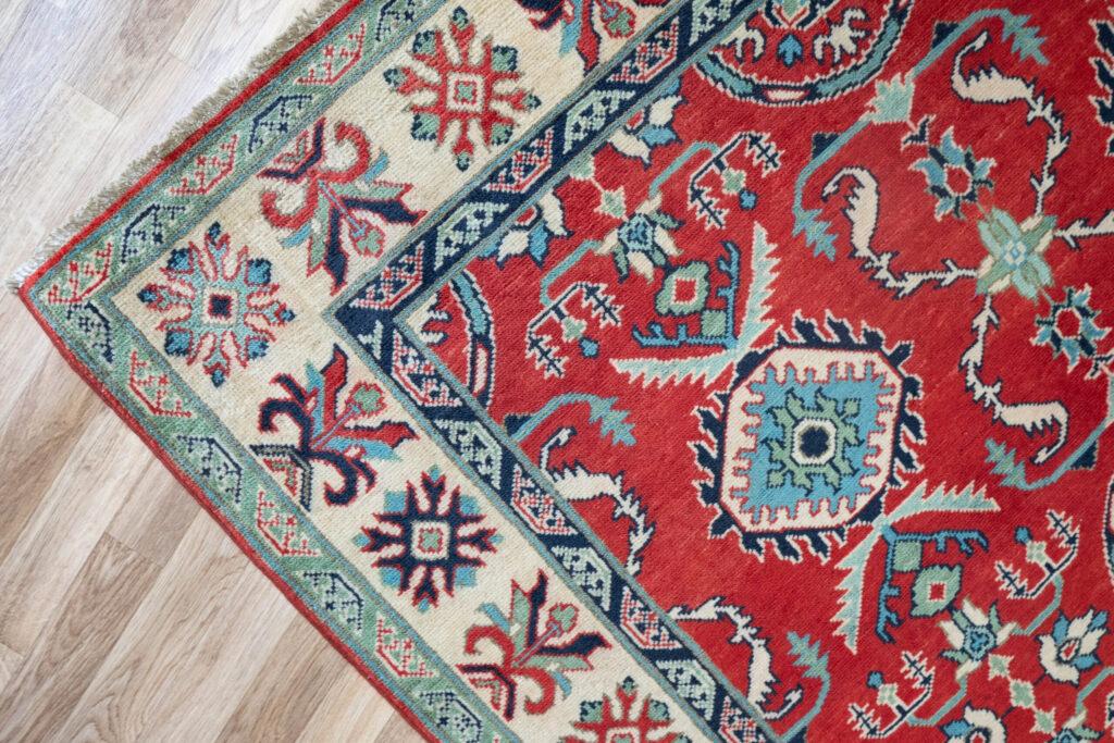 Kazak Wool Rug 5'x6' View 4