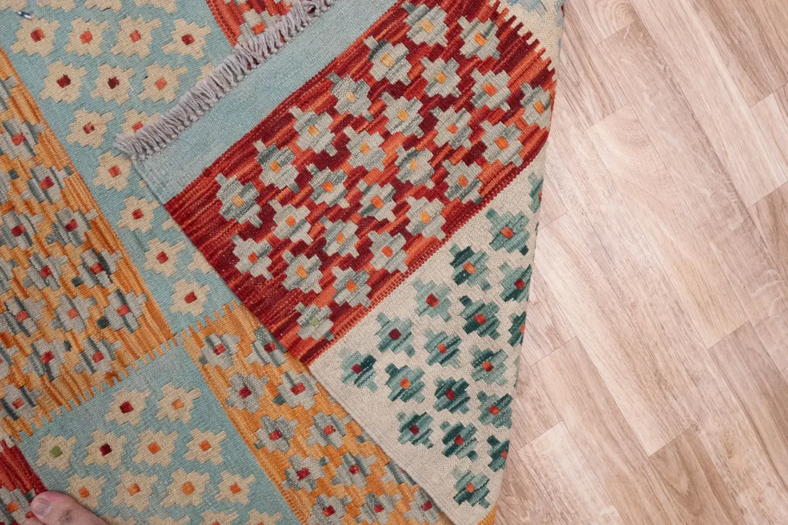 Kilim Wool Rug 2.9 x 8.1 View 2