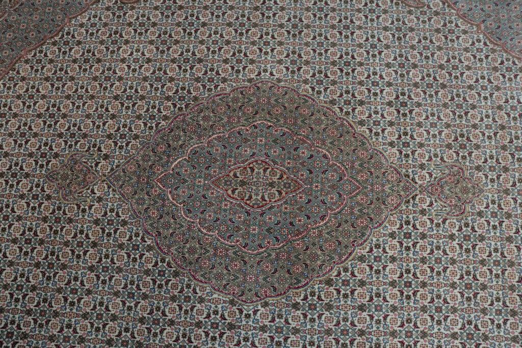Tabriz Wool Silk Rug 9'x12' View 3