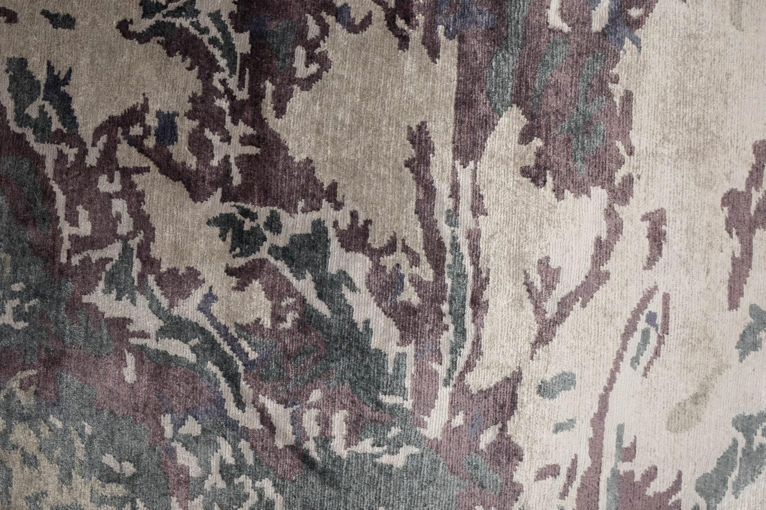 Tibet Wool Silk Rug 5 x 8' View 2
