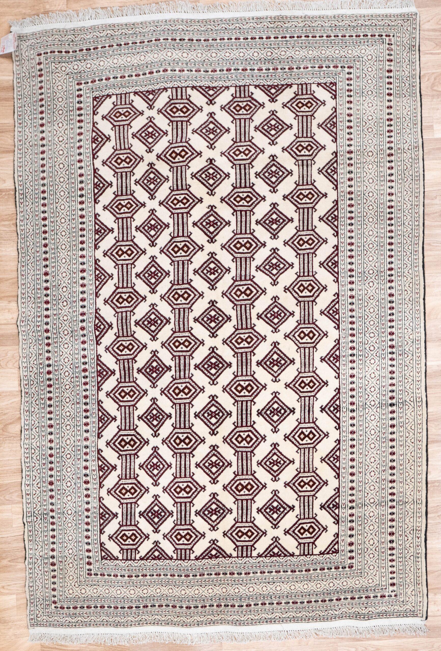 Turkmen Wool Rug 4.0x6.0 View 4