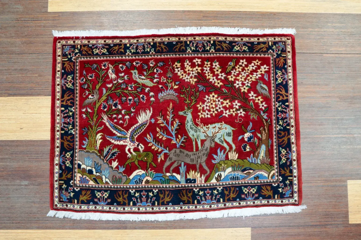 Kashan Kurk Wool 3.4 × 2.5 View 4