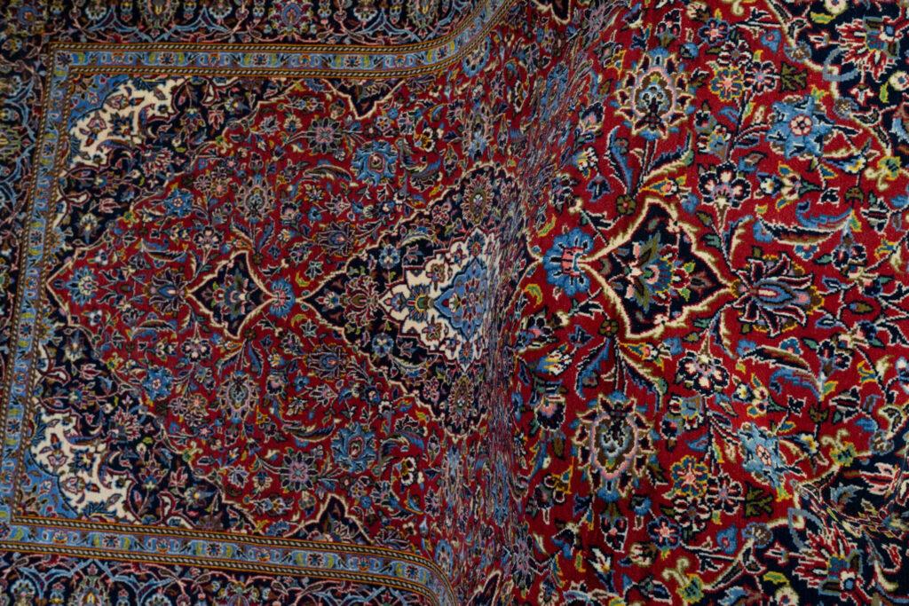 Kashan Kurk Wool Rug 4.10'x7' View 8