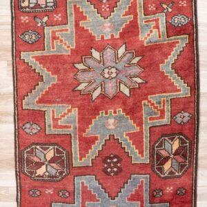 Vintage Hamadan Wool Rug 4.0x6.4 View 4