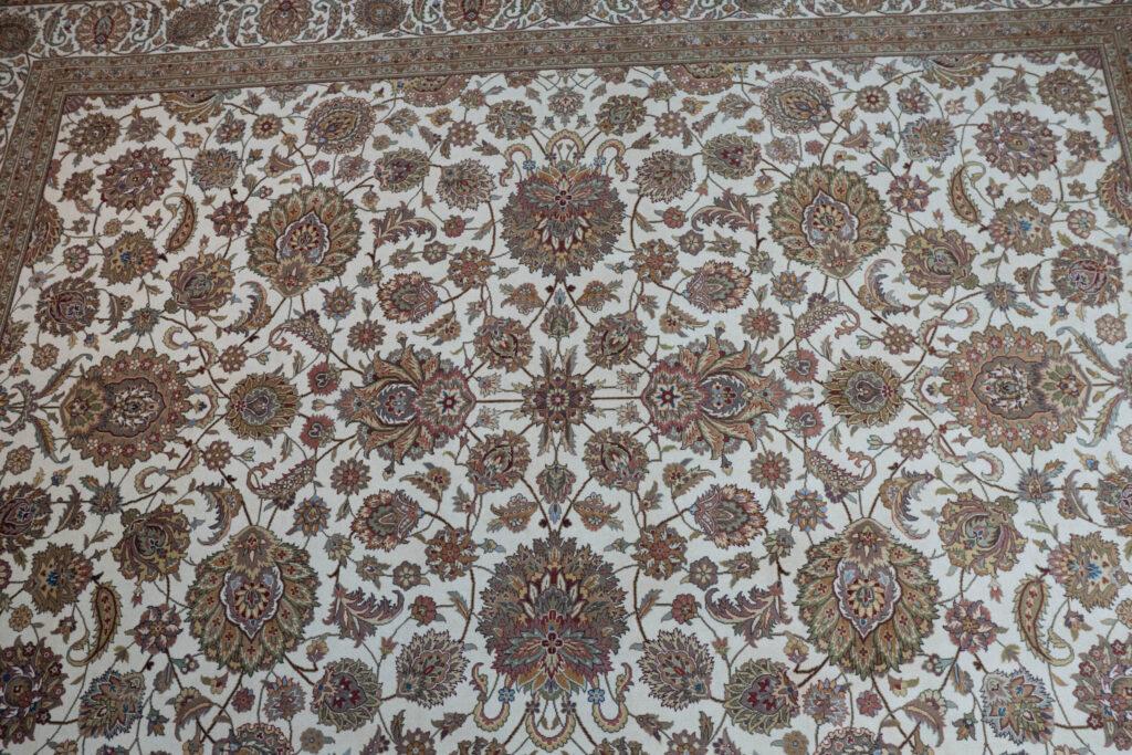 Tabriz Kurk Wool Rug 9'x12' View 2