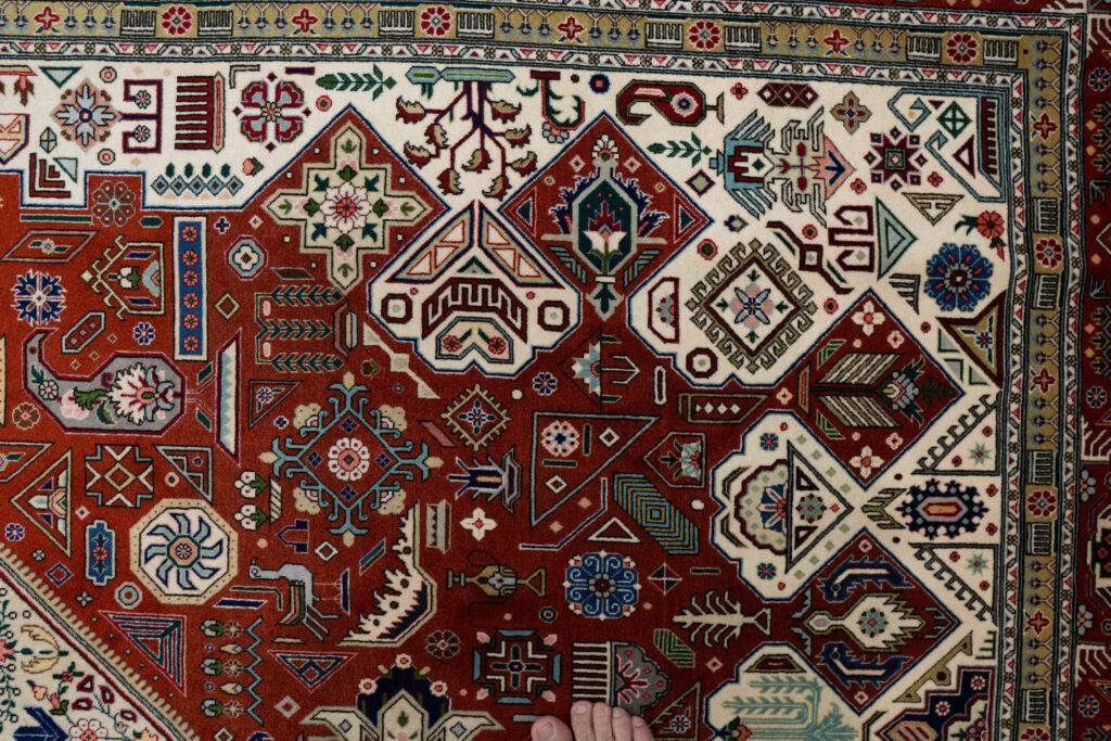 Tabriz Wool Rug 6.9x9.9 View 5