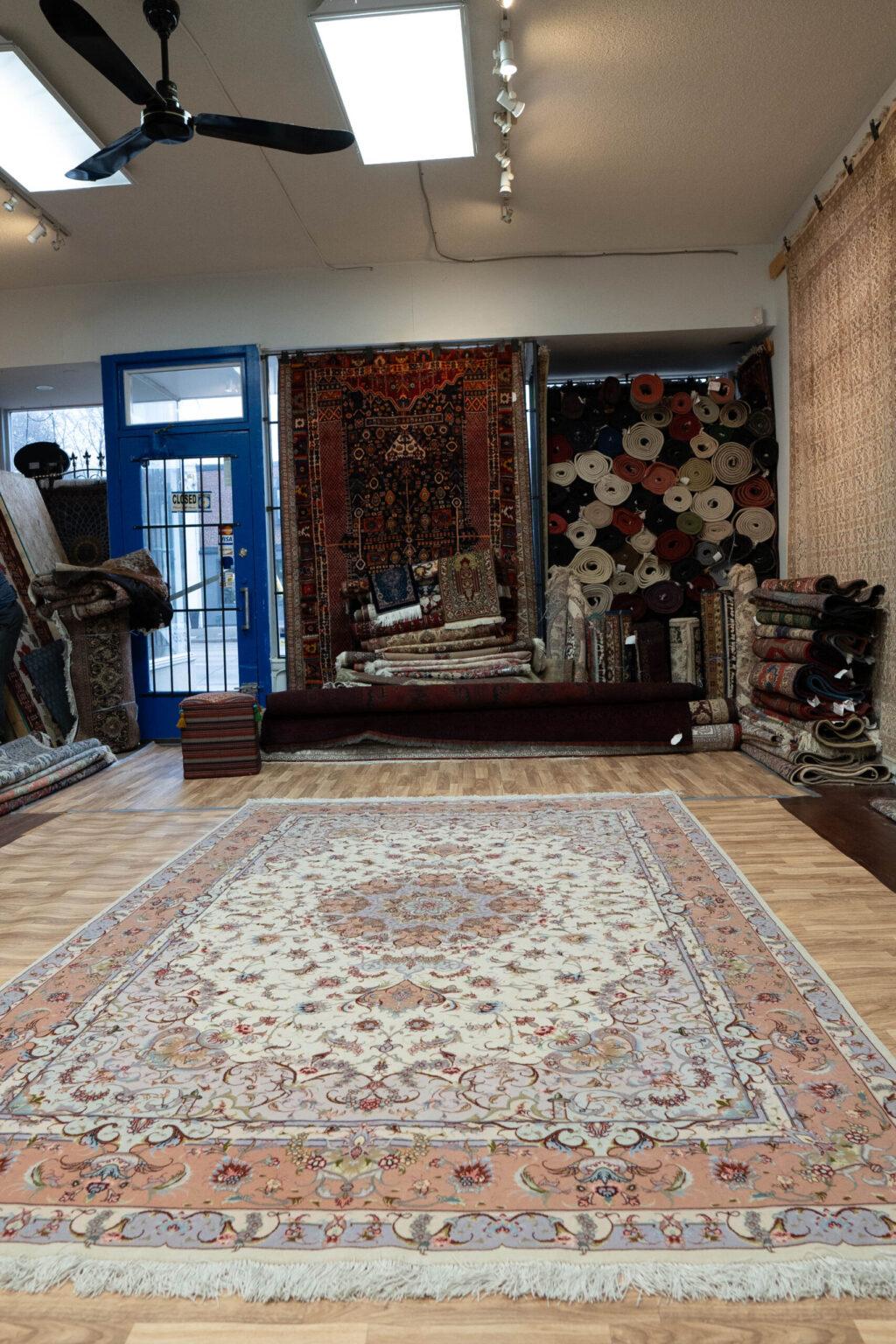 Tabriz Wool Rug 6.8x9.8 View 1