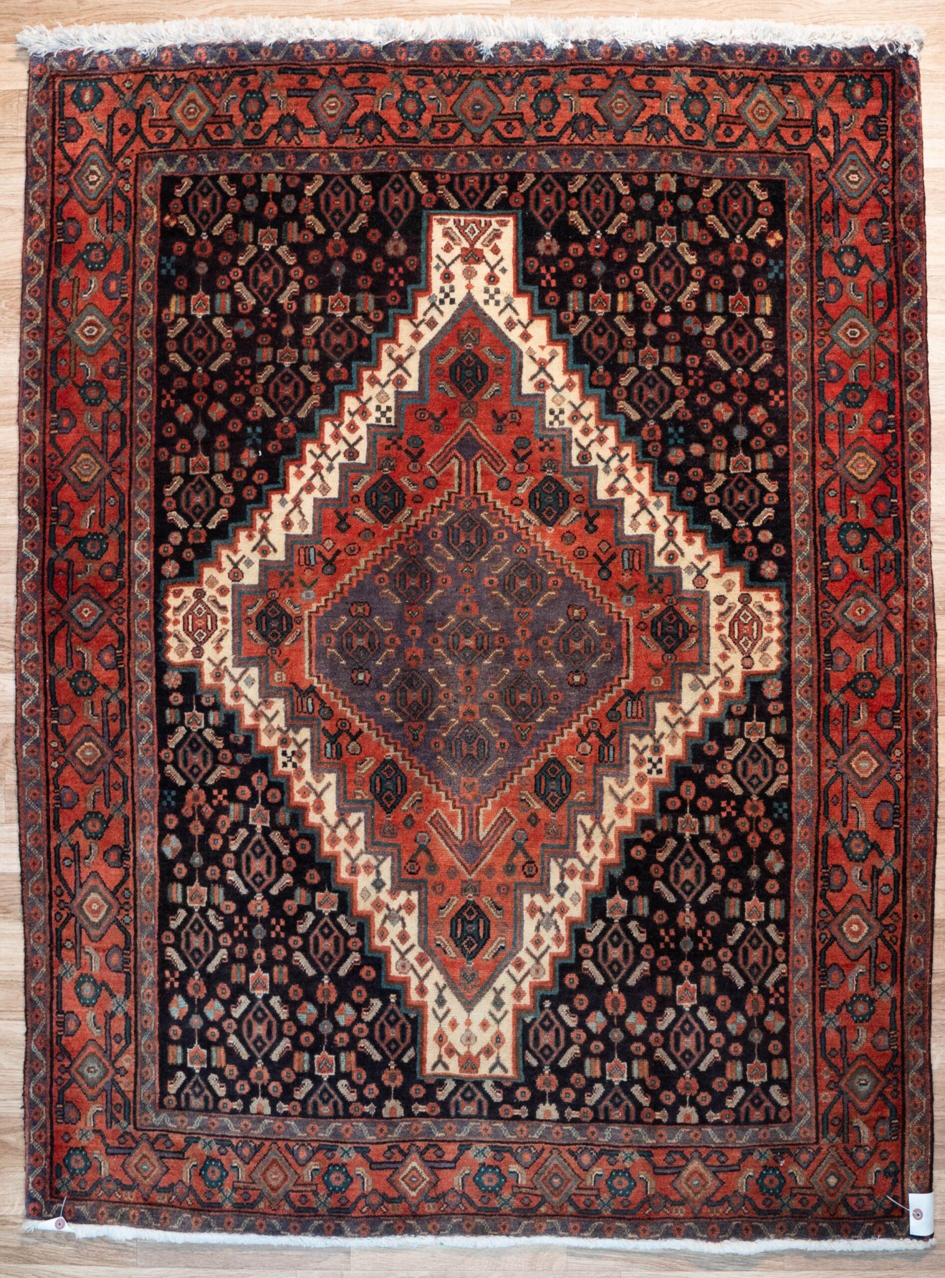 Bidjar Wool Rug 4.2'x5.2' View 1