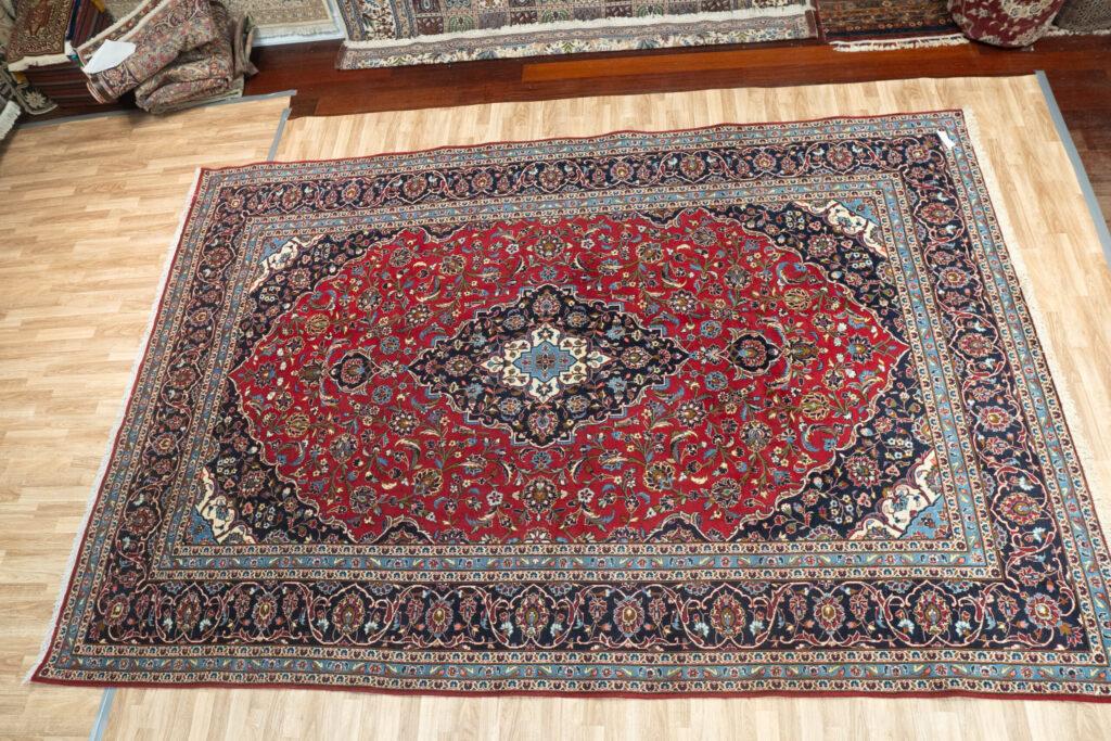 Kashan Wool rug 8.1'x11.10' View 2