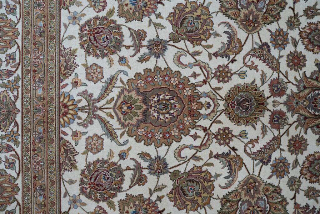 Tabriz Kurk Wool Rug 9'x12' View 6