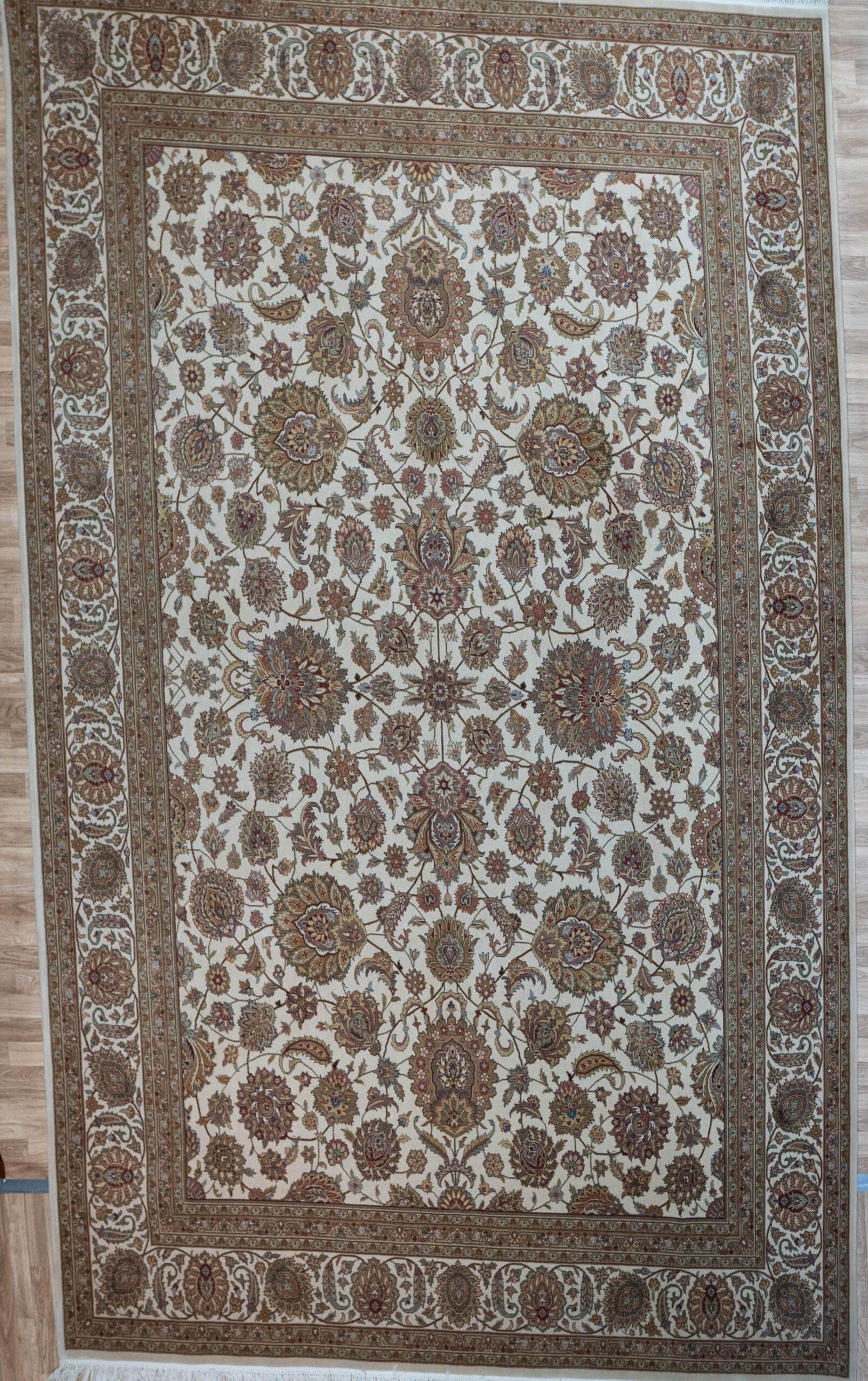 Tabriz Kurk Wool Rug 9'x12' View 1