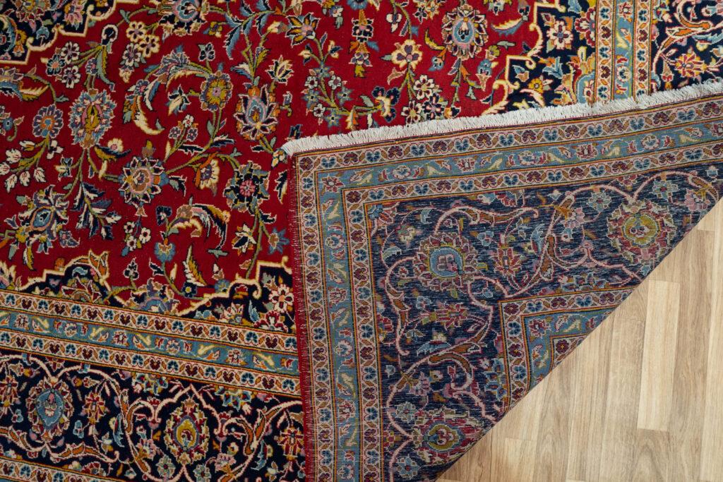 Kashan wool Silk Rug 9.9'x12.8' View 7