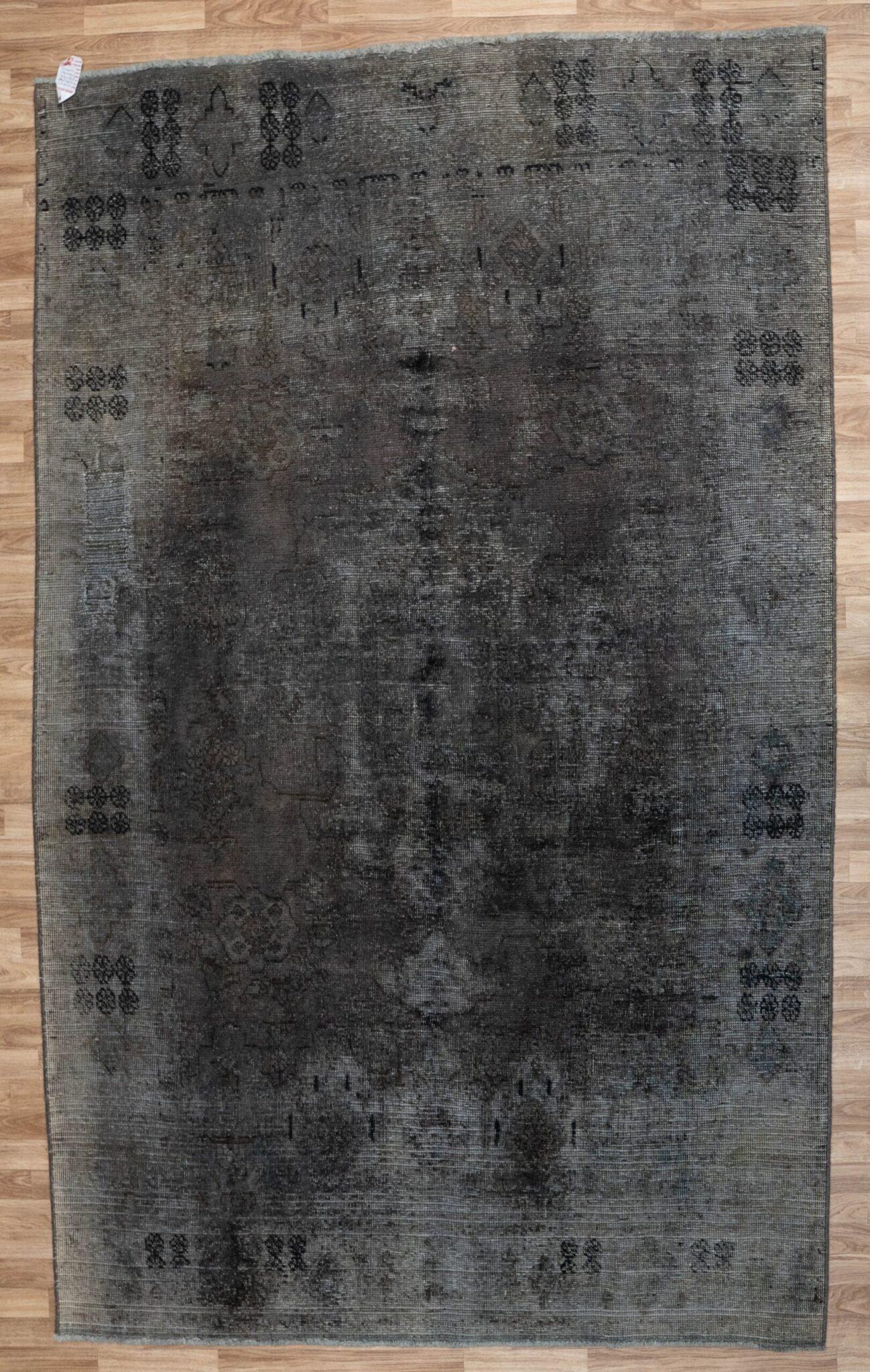 Overdyed Tabriz Wool Rug 6.8 x 9.8' View 2
