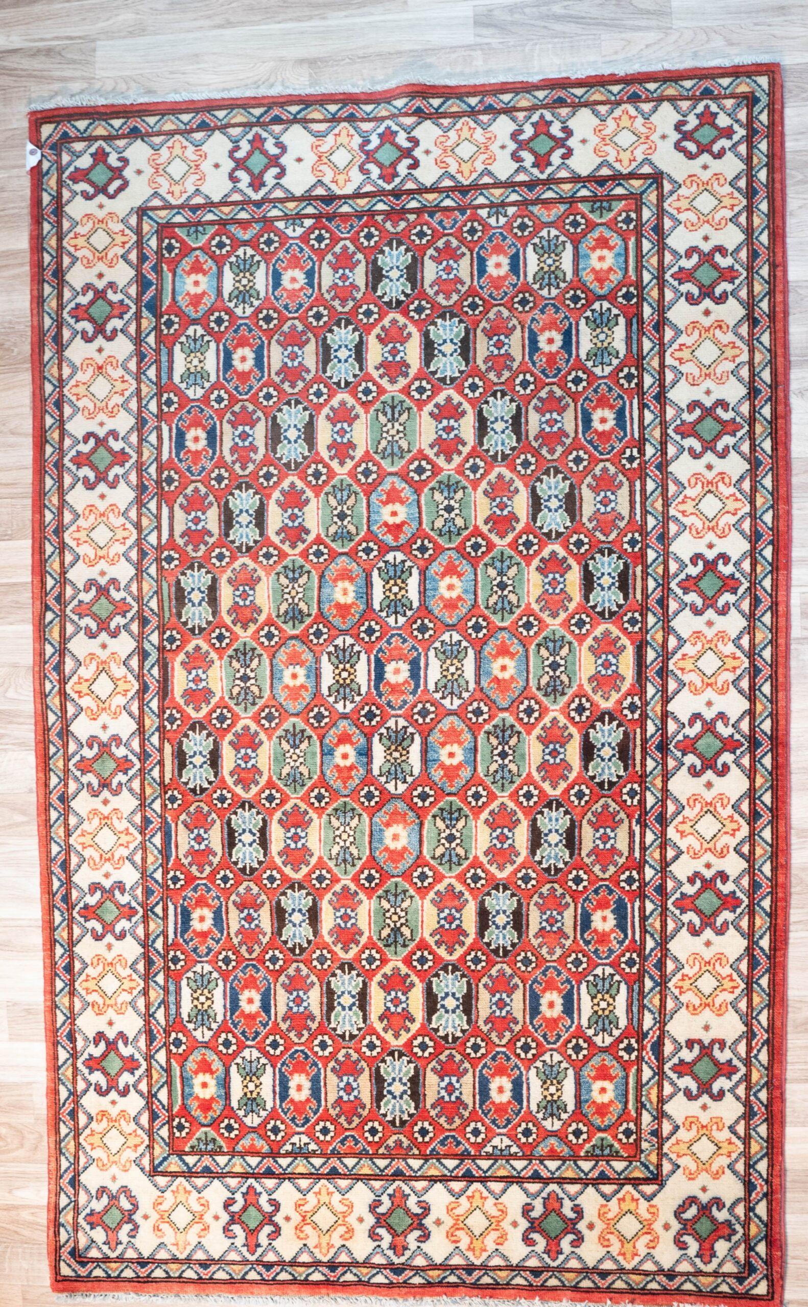 Kazak Wool Pile Rug 3.10'x6' View 1