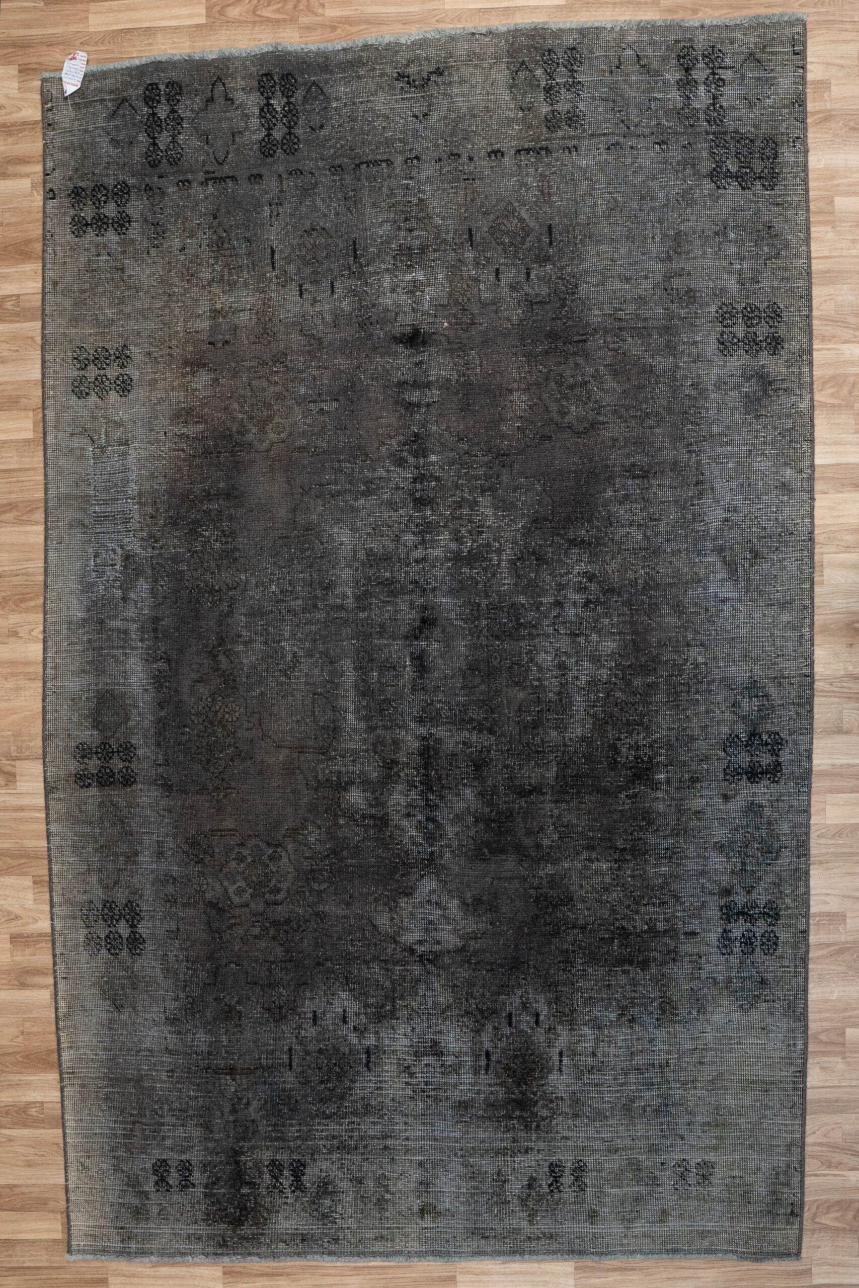 Overdyed Tabriz Wool Rug 6.8 x 9.8' View 1