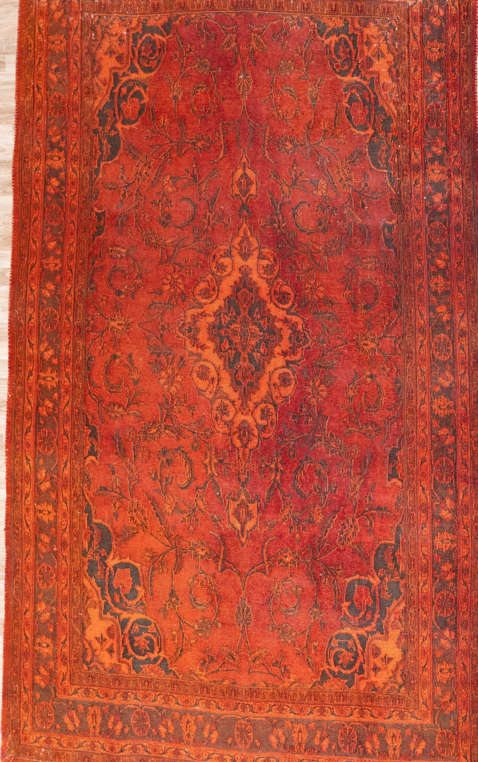 Overdyed Vintage Wool rug 7.0x10.0 View 5