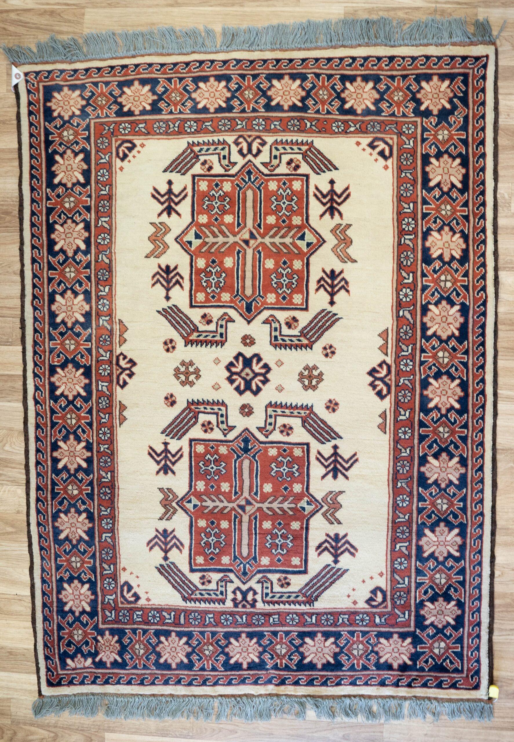 Kazak Wool Rug 3'x5' View 1