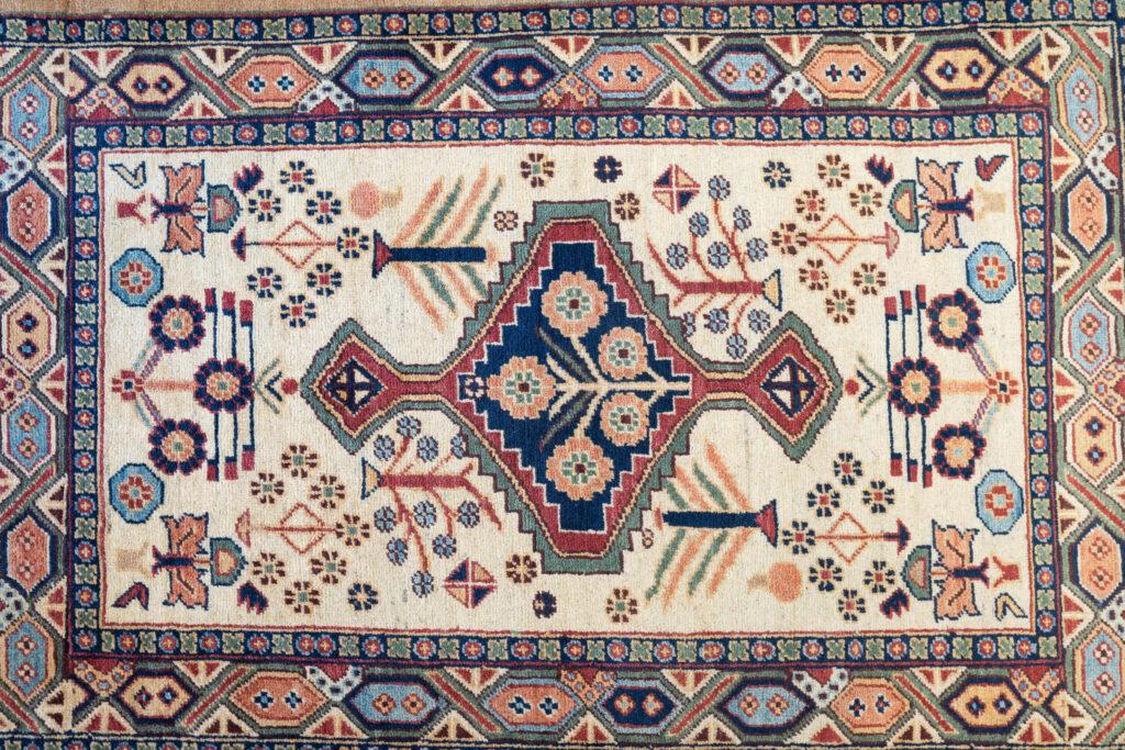 Vintage Overdyed Serapi Rug 3.4'x5.2' View 2