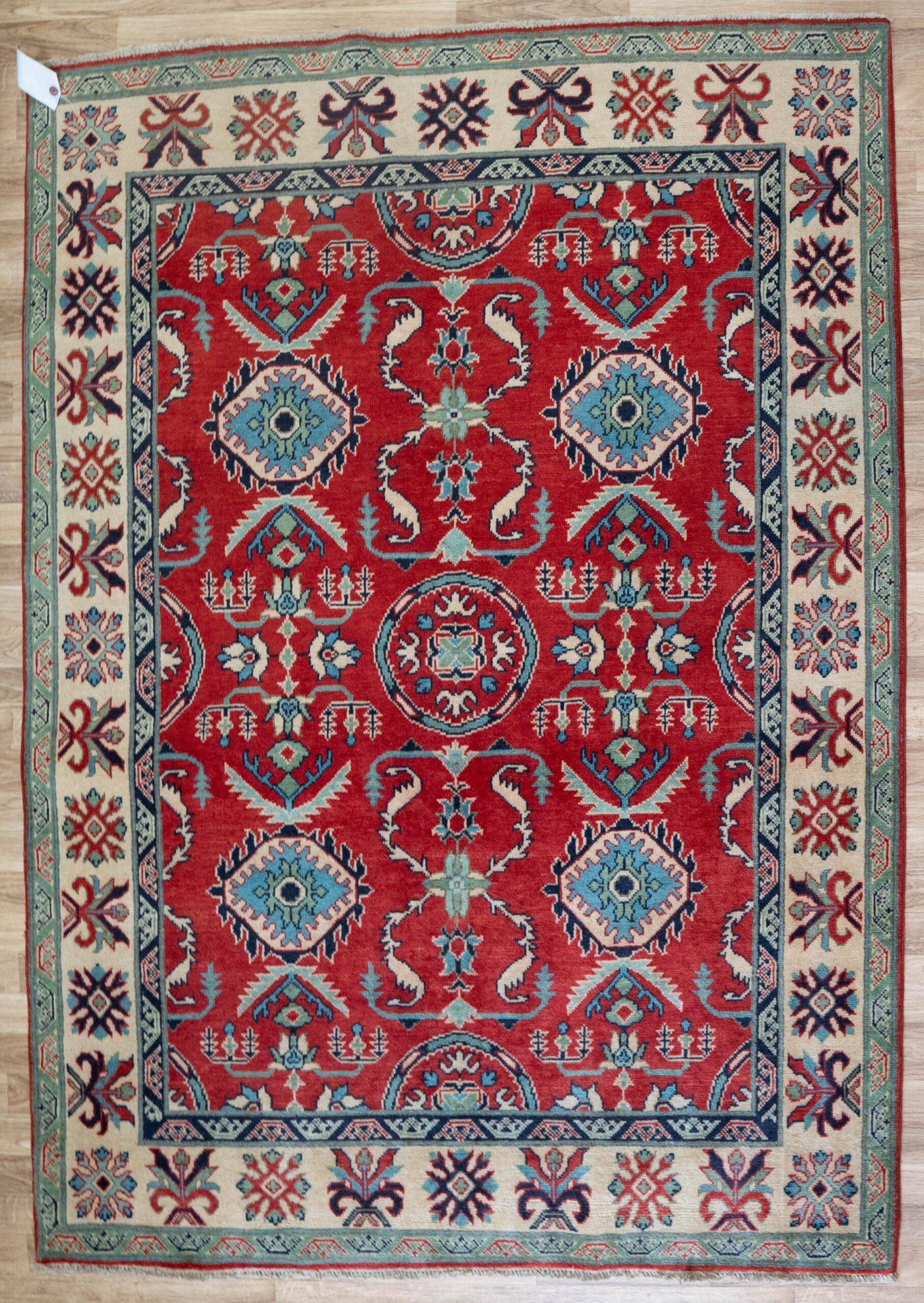 Kazak Wool Rug 5'x6' View 1