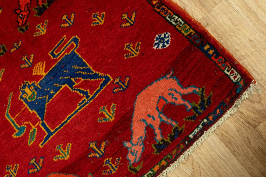 Qashqai Wool Rug 2.0x2.0 View 1