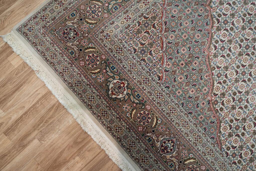 Tabriz Wool Silk Rug 9'x12' View 5