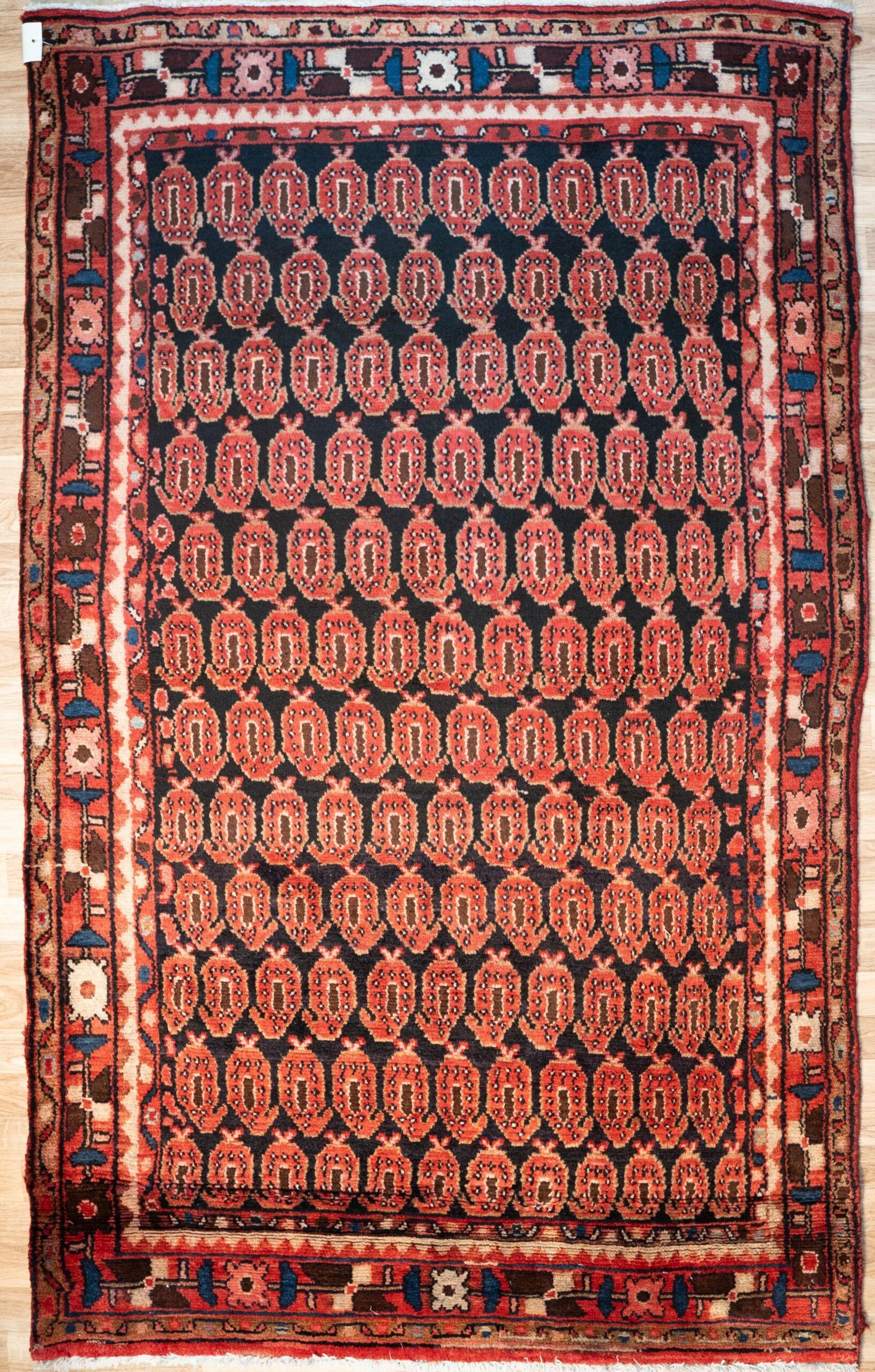 Hamadan Wool Pile rug 4.4'x6.8' View 1