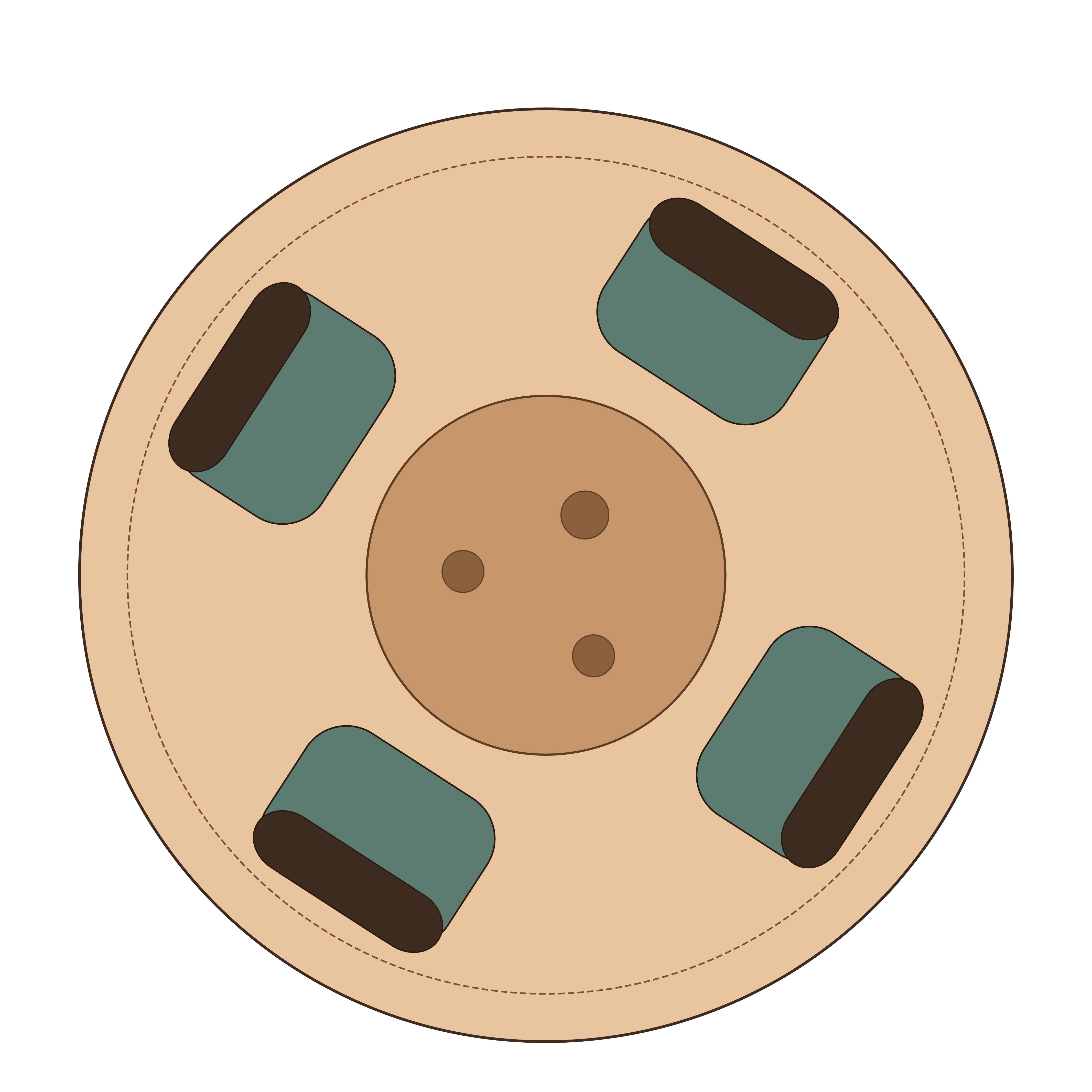 Round Rugs 6x6
